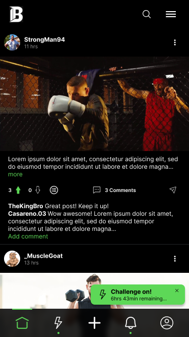 Brotherize home feed