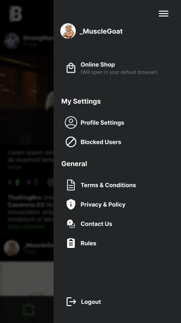 Brotherize menu screen